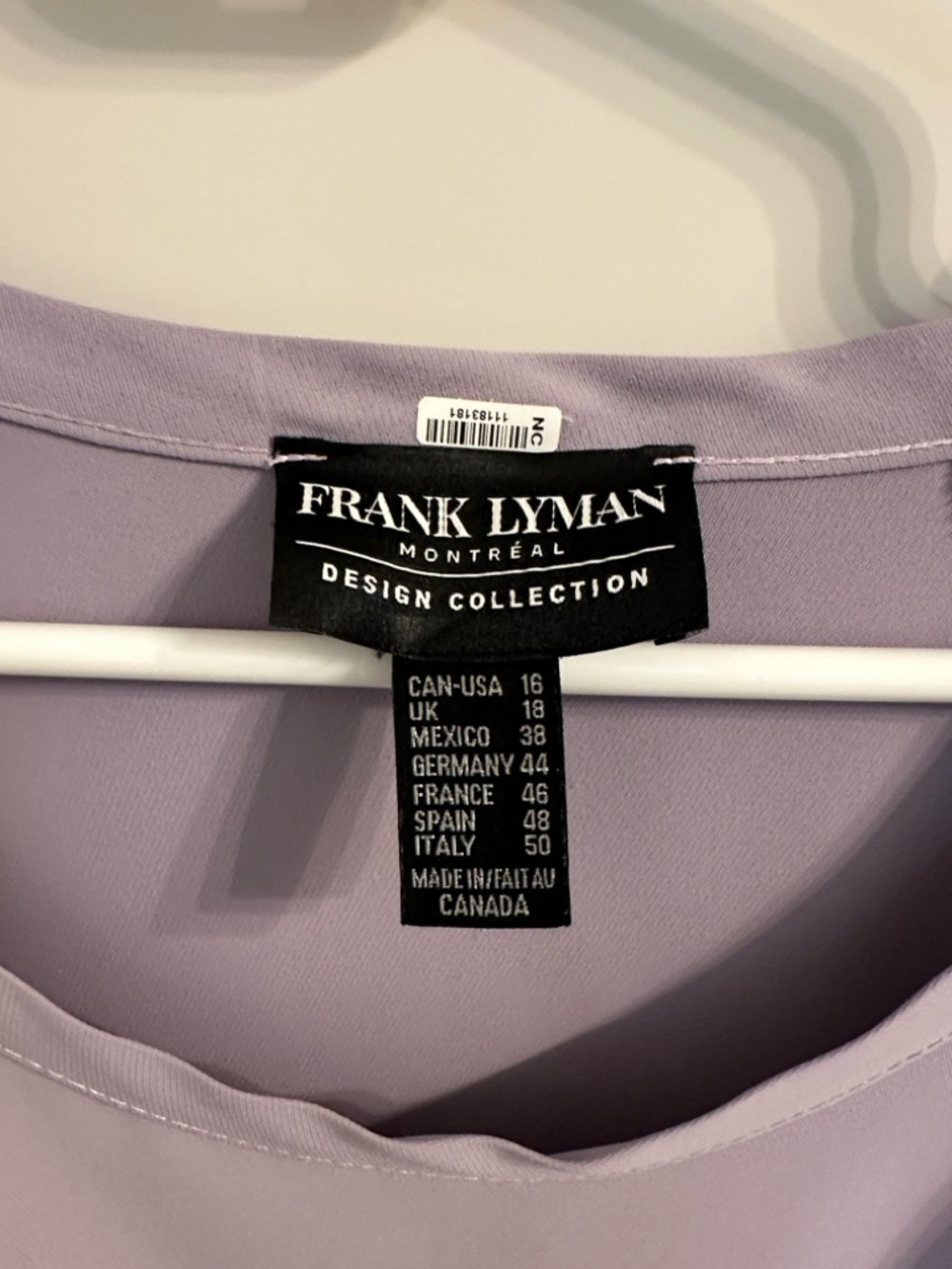 Frank Lyman Design Lilac Short-Sleeve Draped Blouse - Picture 2 of 2